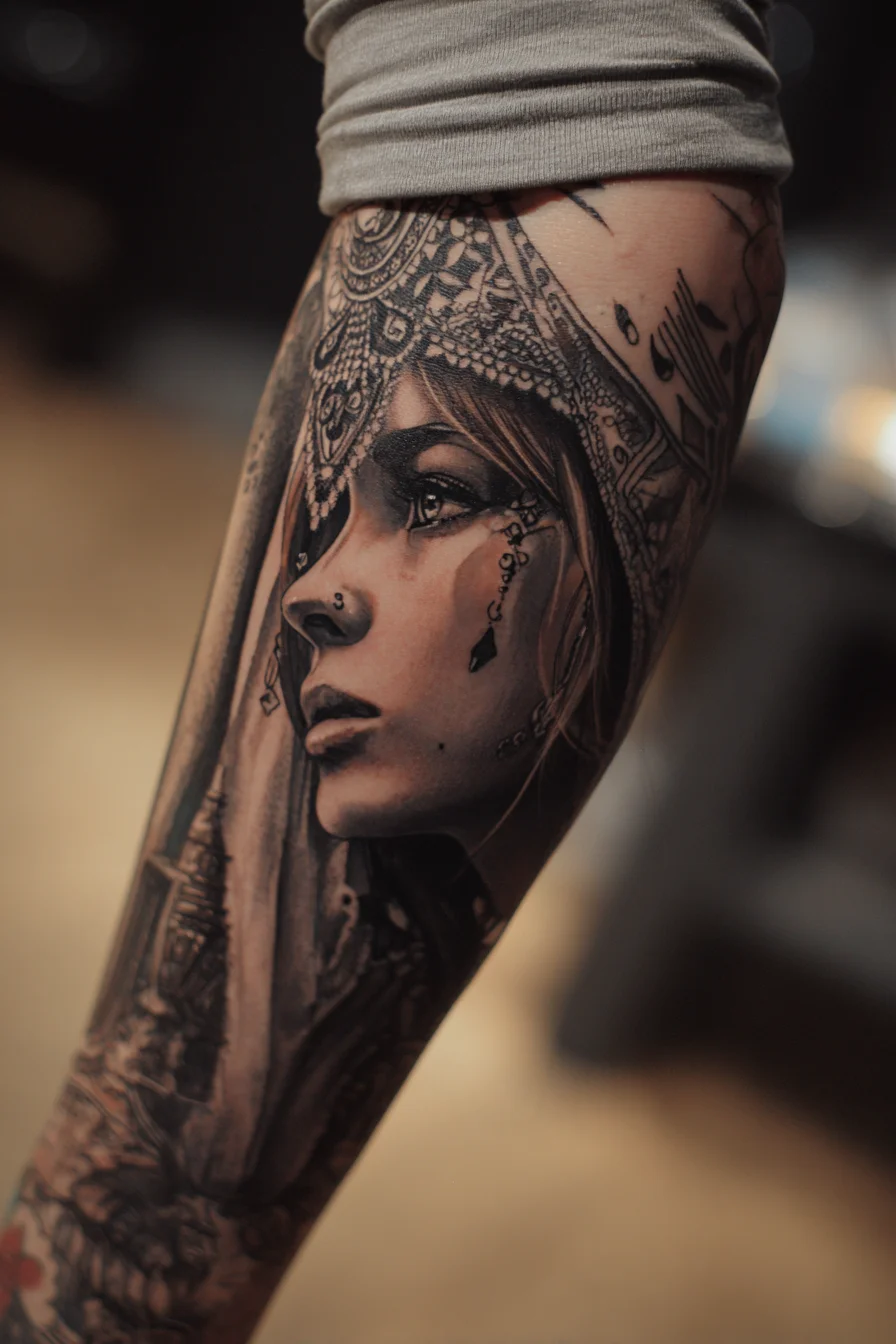 Portrait in Black and Grey