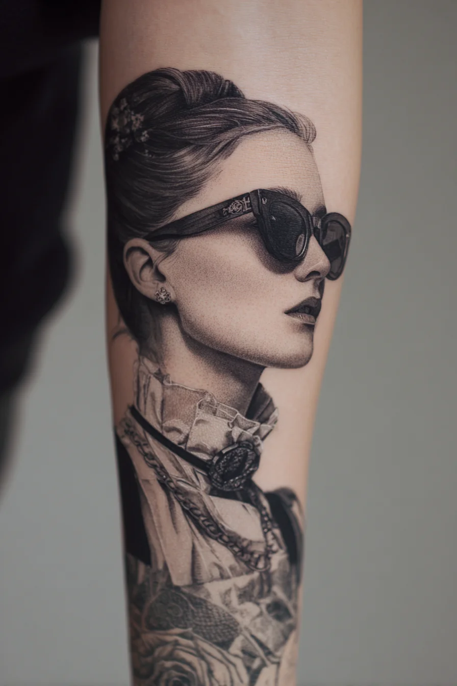 Portrait in Ink on Skin