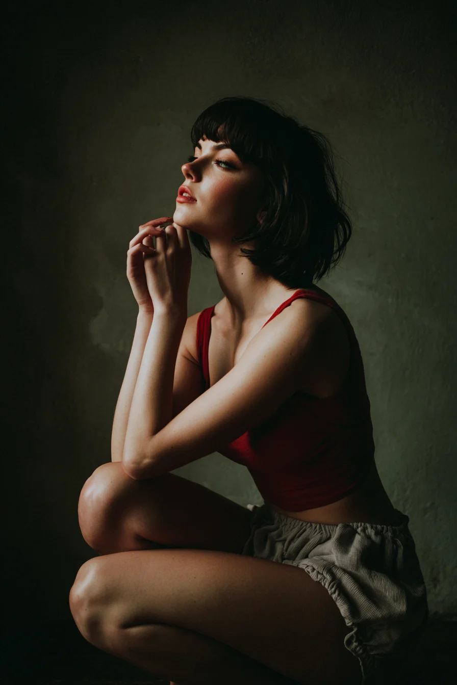 Quiet Tension in Red