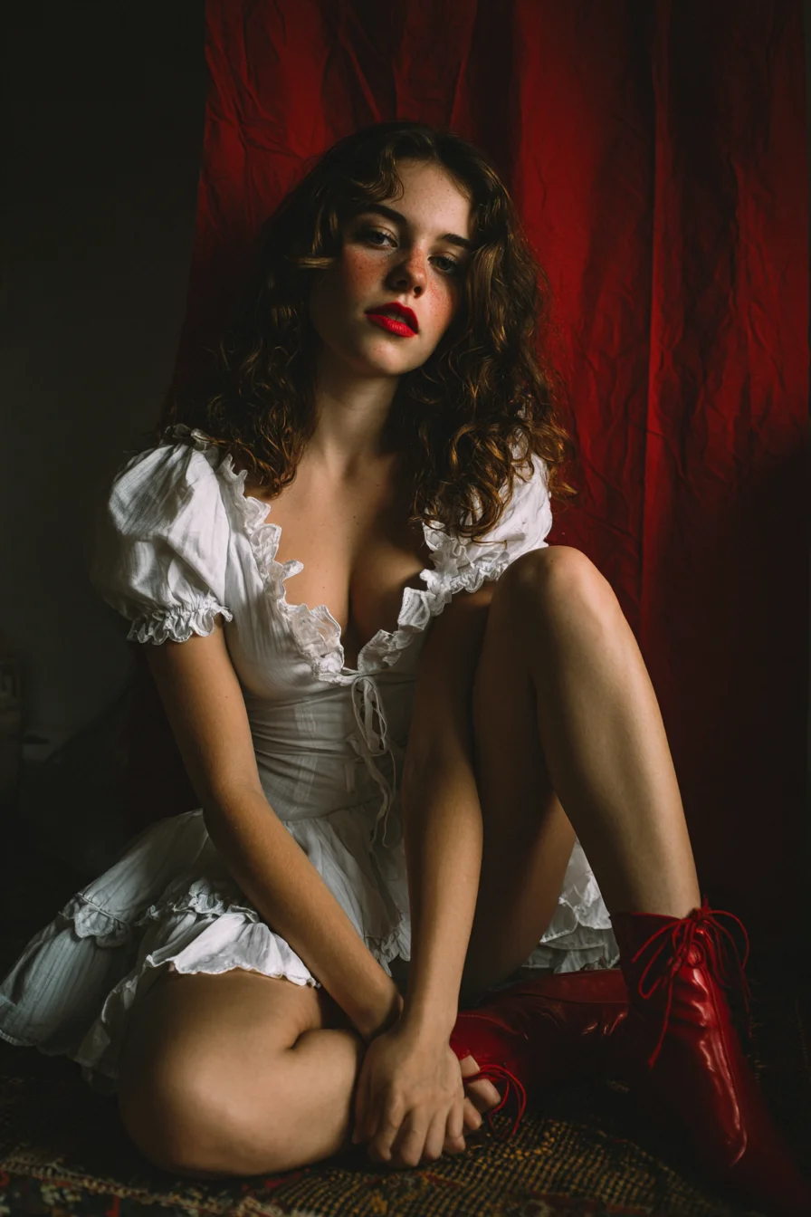 Red and White in Shadow