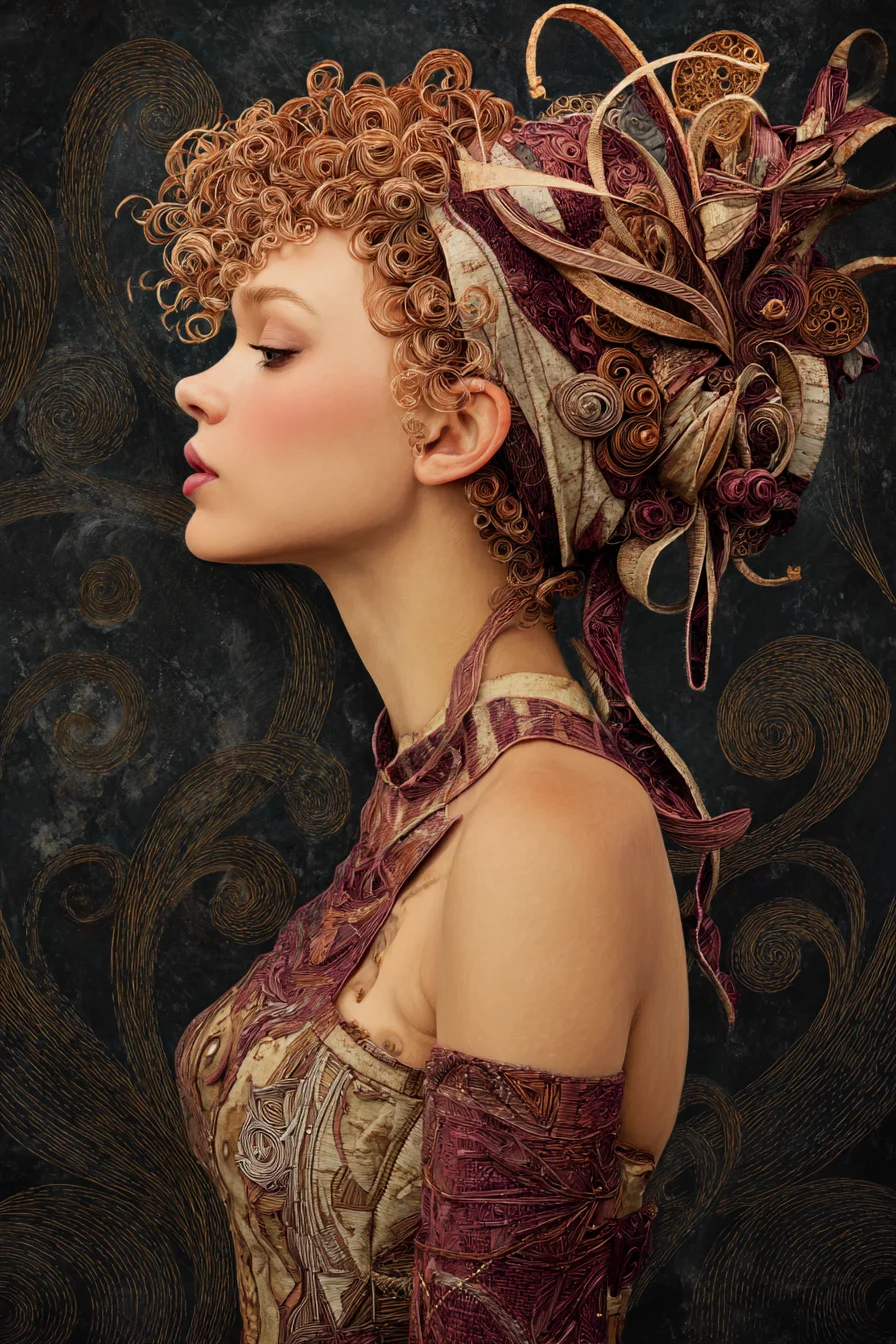 Sculpted in Gold and Crimson