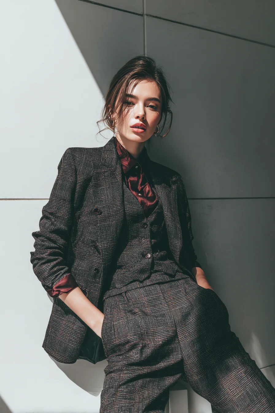 Sharp Tailoring in Autumn Tones