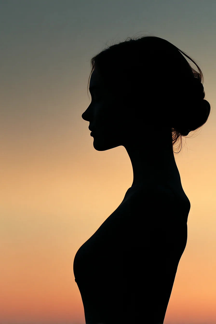 Silhouette Against a Fading Sky