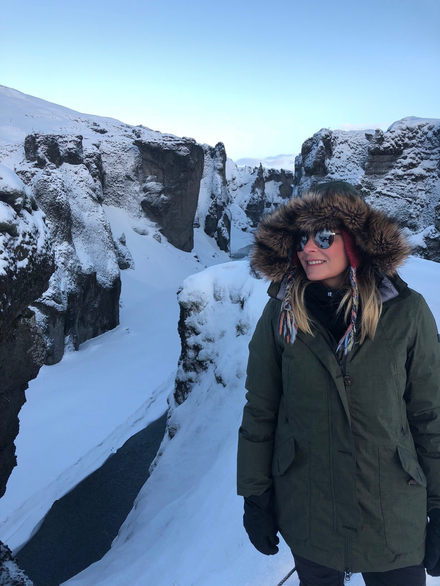 Parka with Fur-Trimmed Hood for Winter Exploration — Iceland Winter Outfits