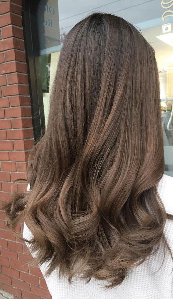 Layered Gradient Colour — Chestnut Brown Hair