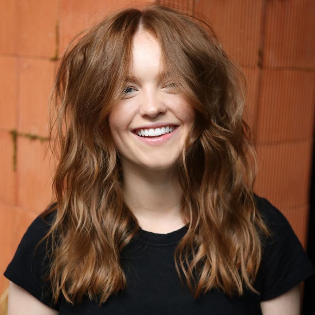 Collarbone Lob with Curtain Bangs — Winter Haircuts for Long Faces