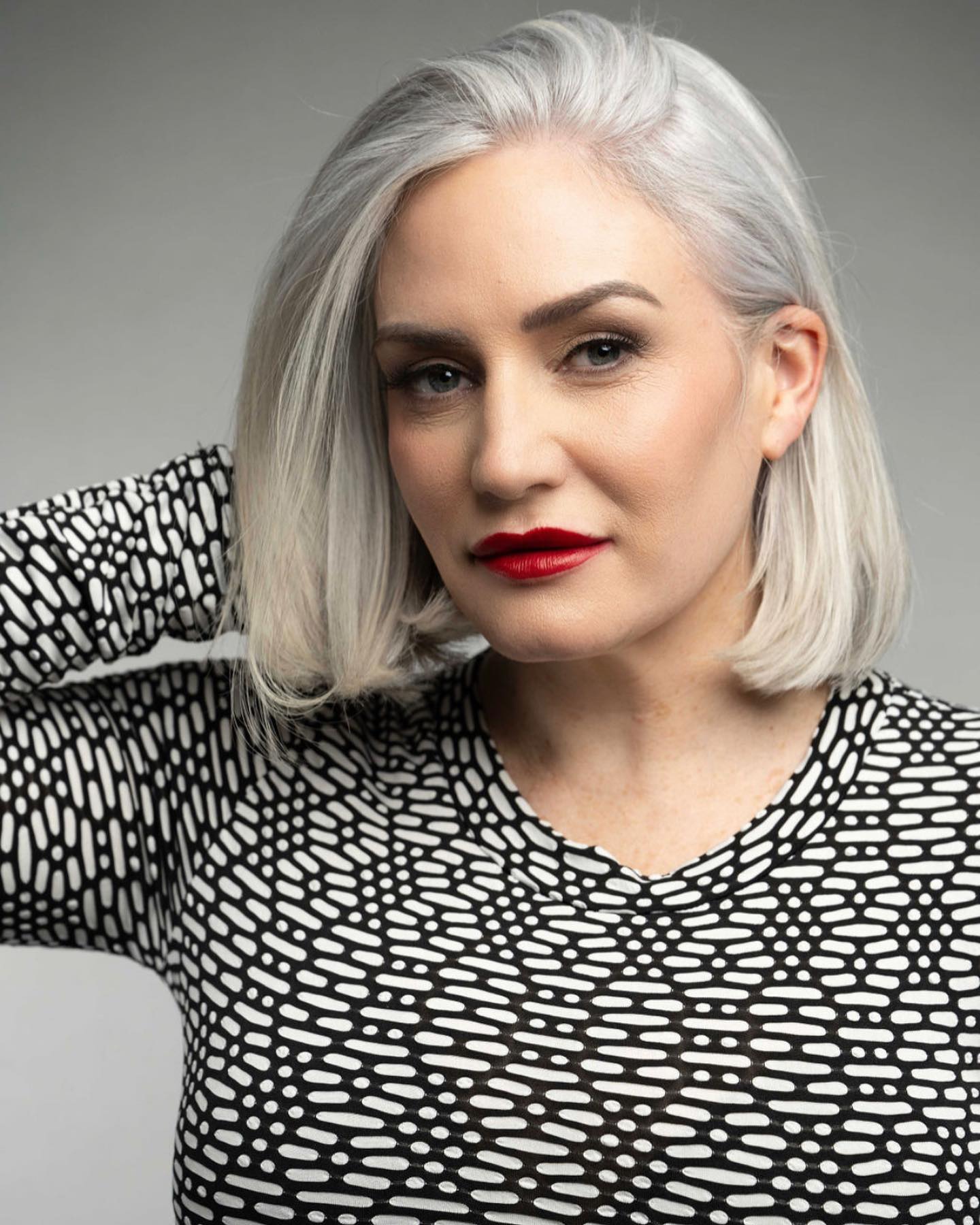 Sophisticated Ash Gray Bob Sophisticated Ash Gray Bob — Winter Hair Colors for Gray Hair
