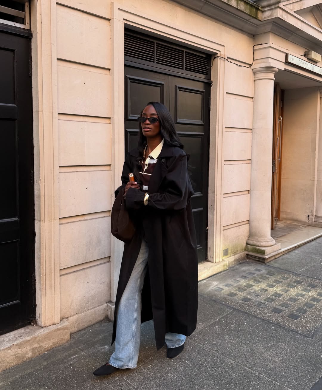 Urban Edge: Oversized Trench with Knitwear and Denim — Late Winter Outfits
