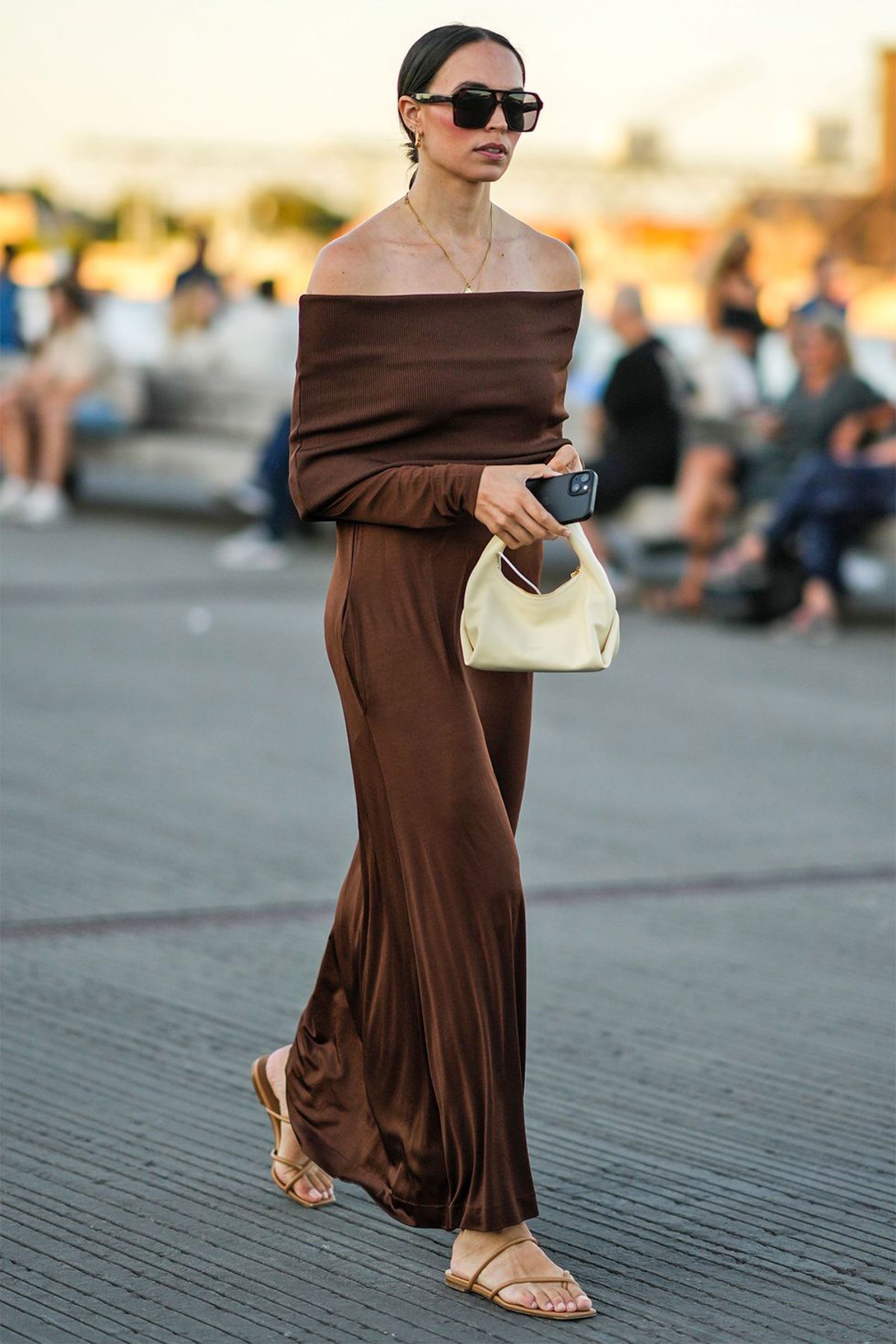 Flat Sandals Outfit Idea Flat Sandals Outfit Idea — Chocolate Brown Outfits