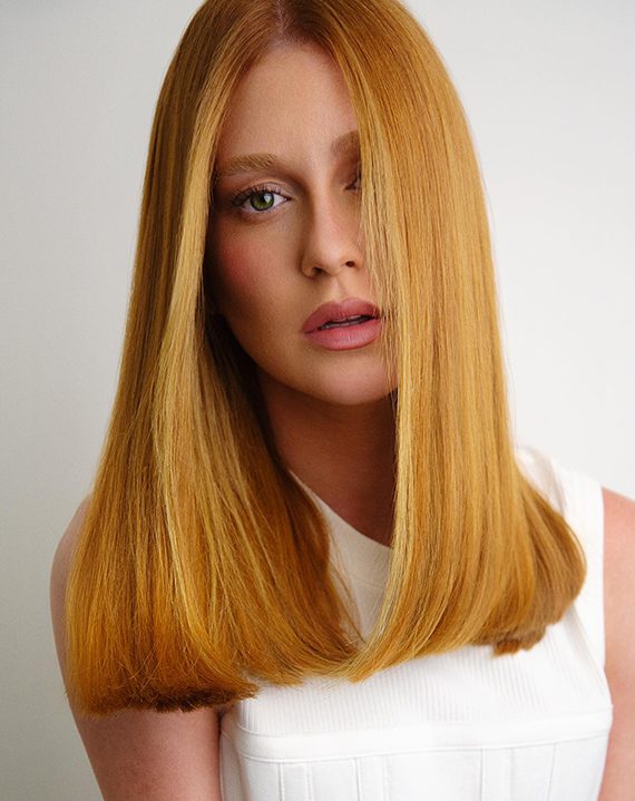 Mid-Back Visual Idea Mid-Back Visual Idea — Winter Auburn Hair Color