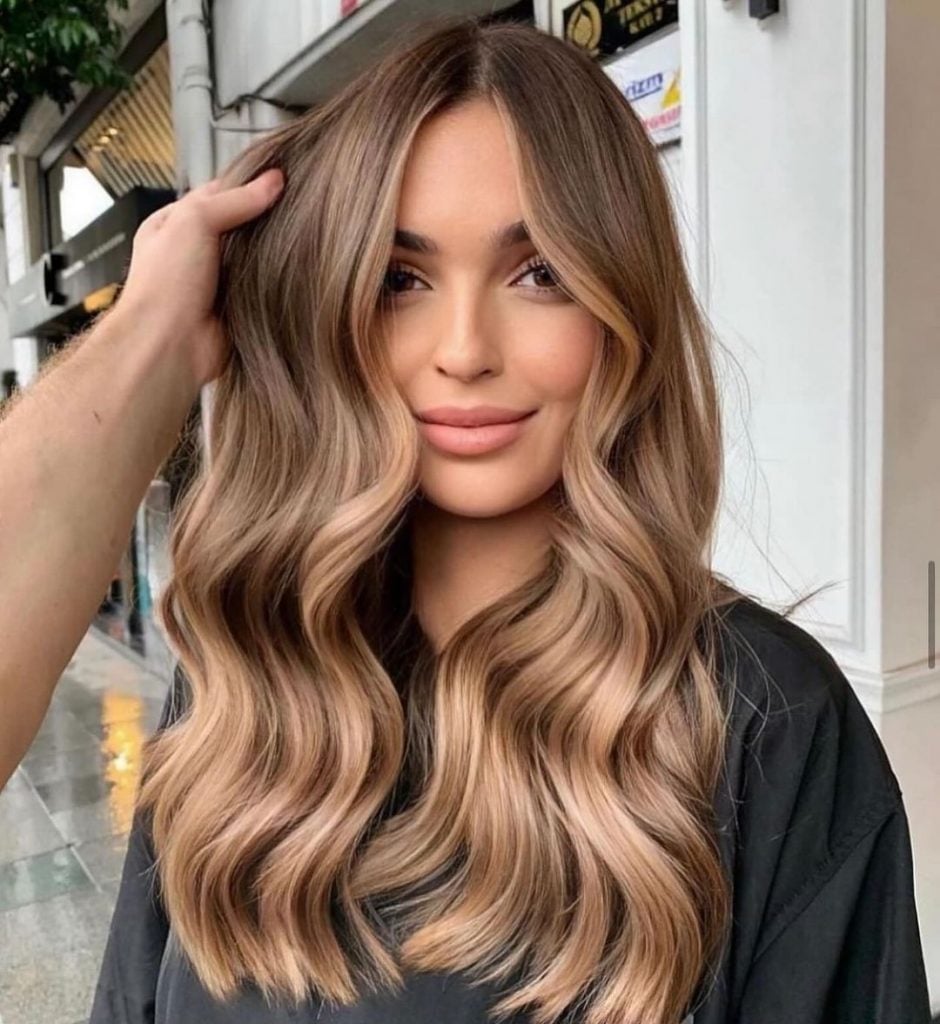 Soft Ash Blonde Balayage with Curtain Bangs Soft Ash Blonde Balayage with Curtain Bangs — Winter Balayage
