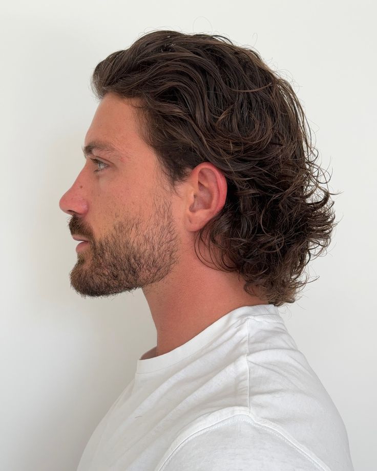 Collarbone Waves With Subtle Highlights Collarbone Waves With Subtle Highlights — Winter Hairstyles for Men
