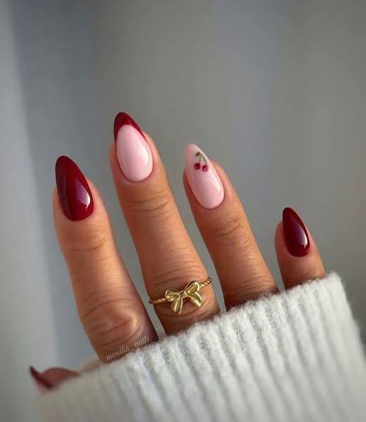 Playful Visual Idea Playful Visual Idea — Cherry Red Nails