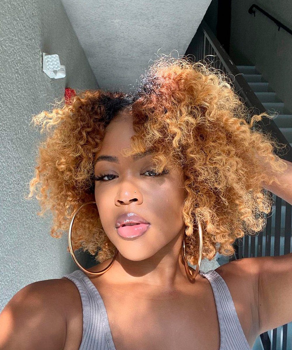Blonde Layered Bob With Full Fringe Blonde Layered Bob With Full Fringe — Winter Haircuts for Black Women
