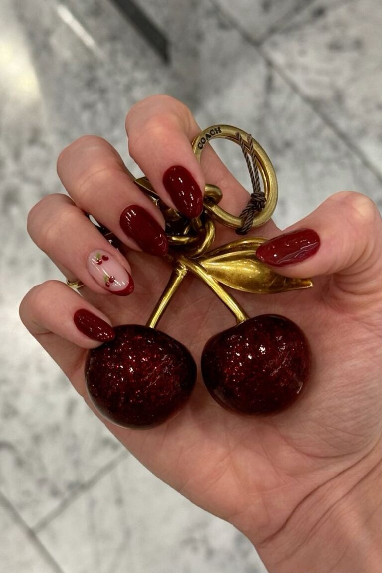 24 Cherry Red Nails 2027: Chic & Playful Manicure Ideas
