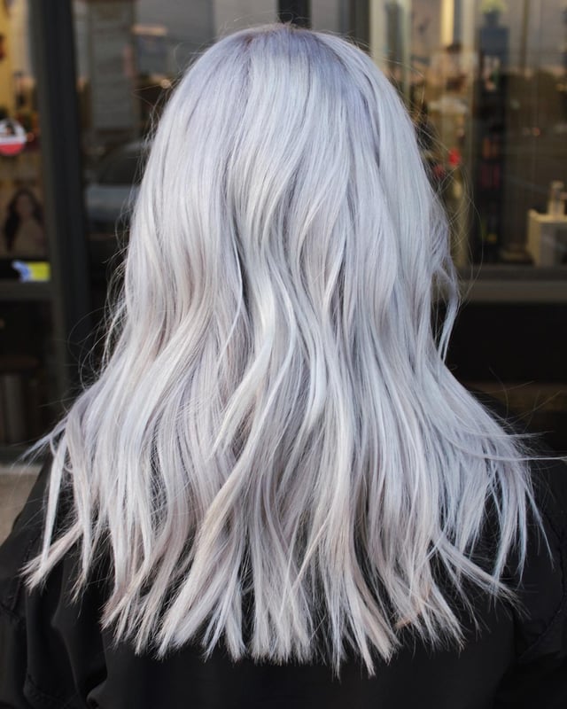 Extreme Icy White Blonde Straight Hair Extreme Icy White Blonde Straight Hair — Icy Blonde Hair