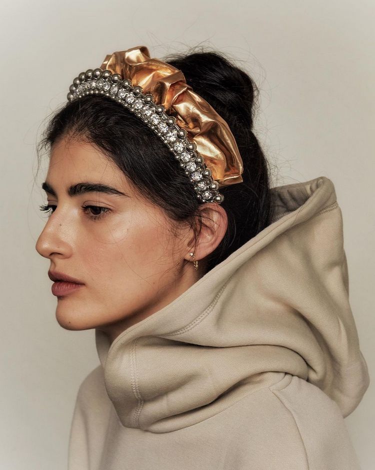 Sleek Bun With Ornate Headband Sleek Bun With Ornate Headband — Winter Hairstyles with Headband