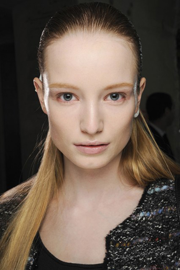 Slicked Back Wet Look Hair — Low Maintenance Winter Haircuts