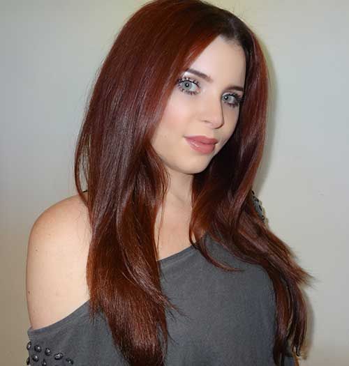 Medium Auburn Visual Idea Medium Auburn Visual Idea — Winter Auburn Hair Color