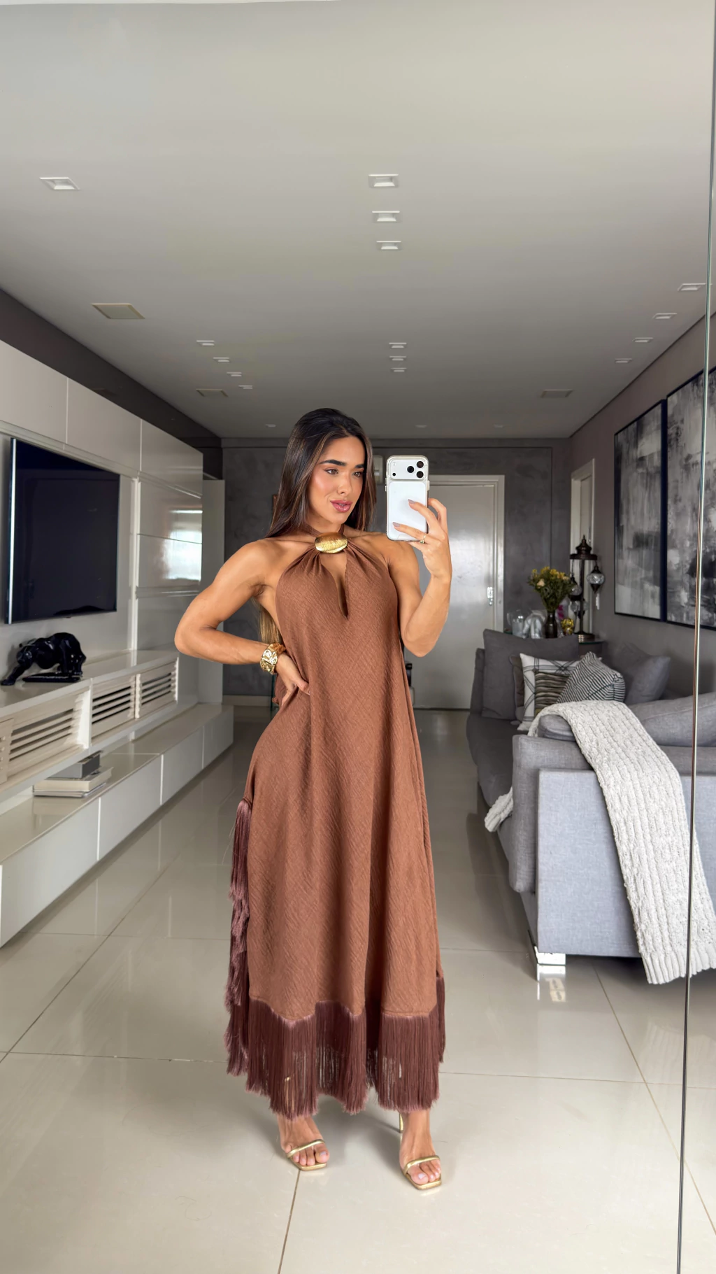 Casual Day Out Resort Wear Outfit Idea Chocolate Brown Outfits