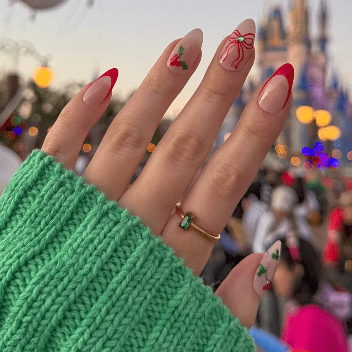 Christmas Winter Visual Idea Christmas Winter Visual Idea — Cute Winter Nails