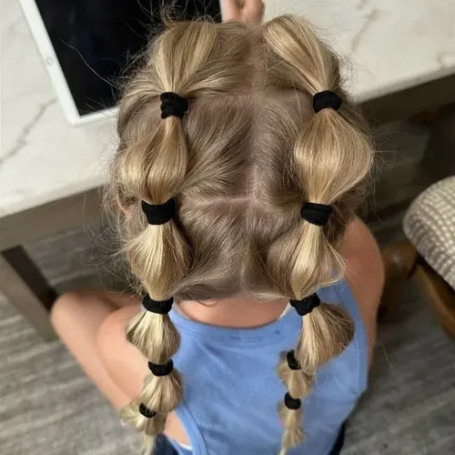 Blonde Visual Idea — Winter Hairstyles for Kids