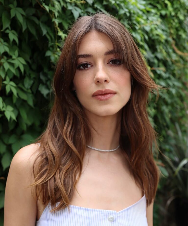 Ash Blonde Layered Bob With Curtain Bangs — Low Maintenance Winter Haircuts