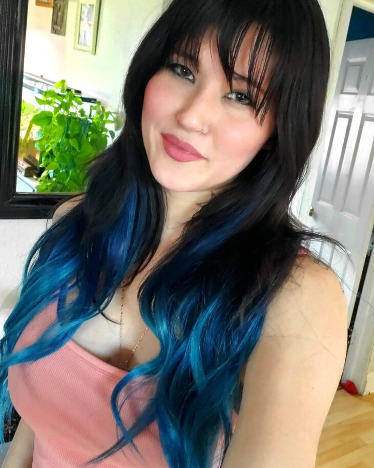 Blue Black Hair