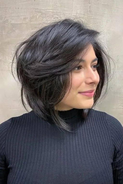 No Bangs Visual Idea No Bangs Visual Idea — Winter Bob Haircuts