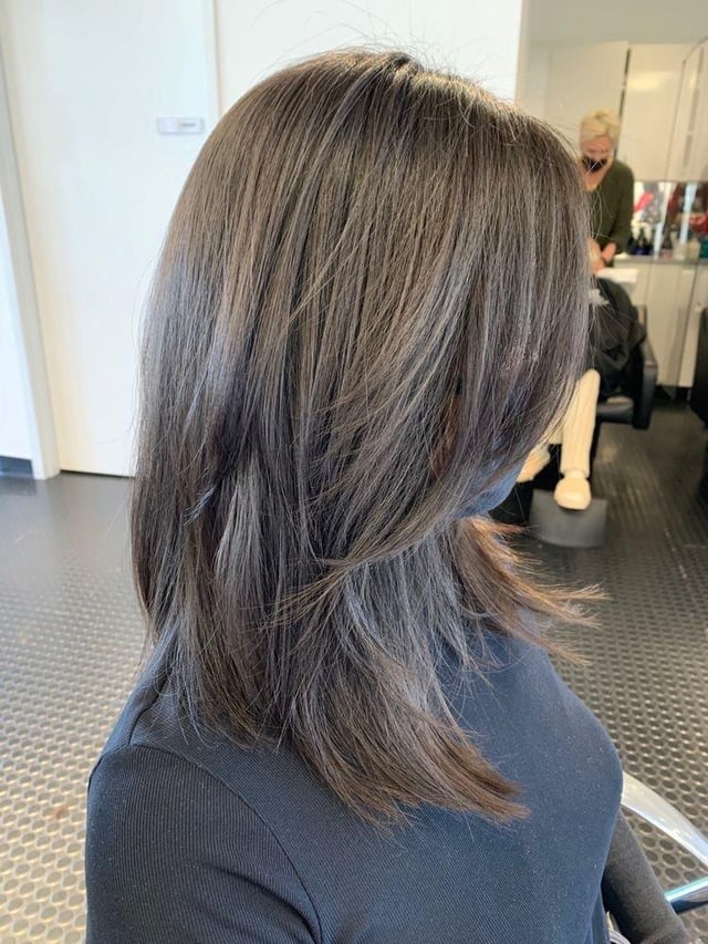 Collarbone Cut With Visible Layers Collarbone Cut With Visible Layers — Winter Hairstyles for Thin Hair