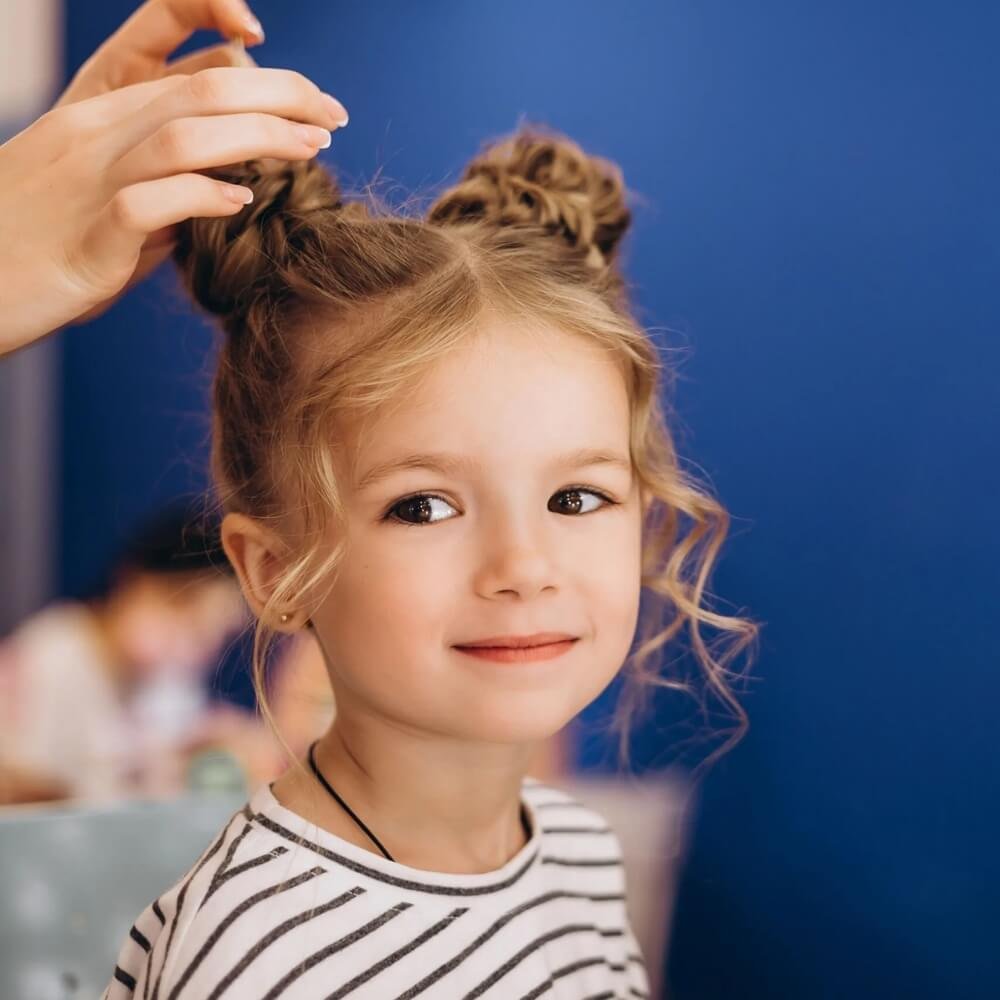 Visual Idea — Winter Hairstyles for Kids