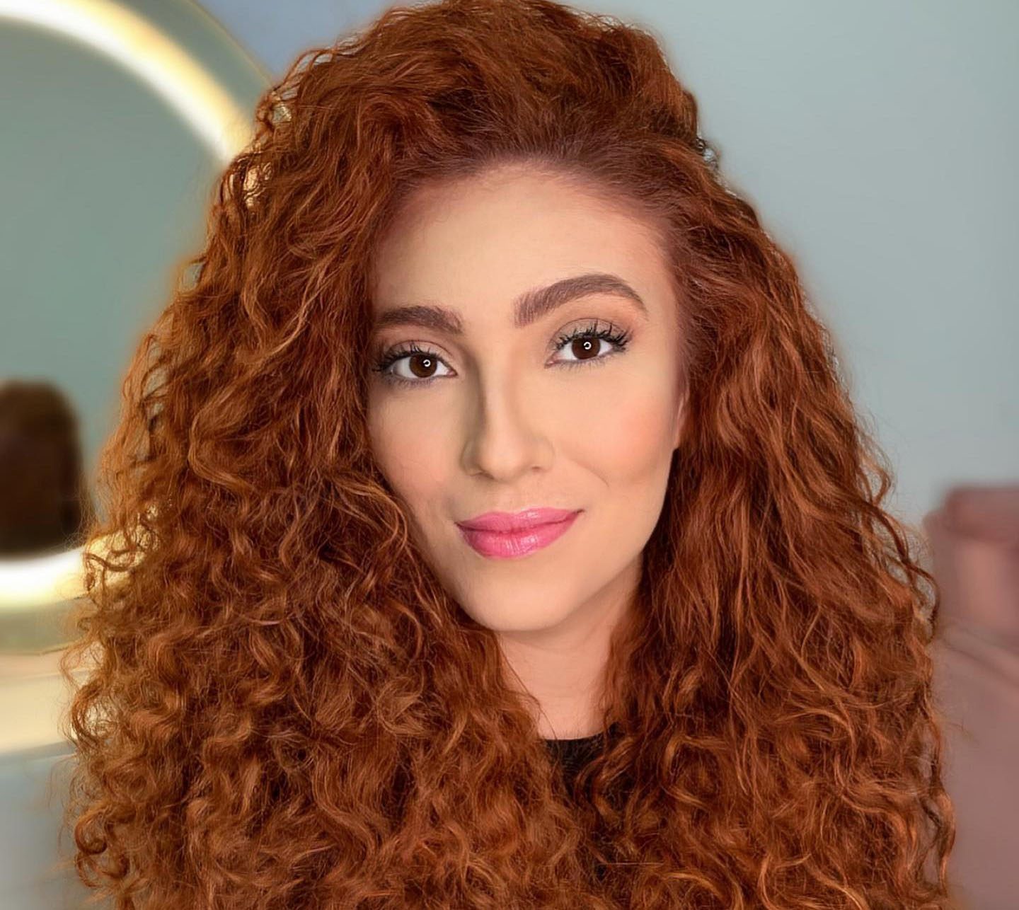 Long Visual Idea Long Visual Idea — Winter Auburn Hair Color
