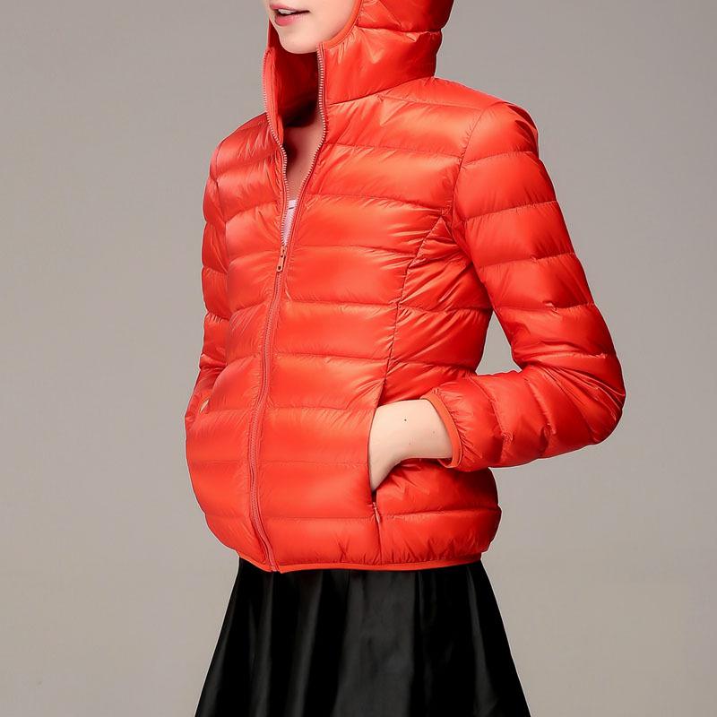 Vibrant Orange Puffer Jacket Statement — Winter Jackets for Women