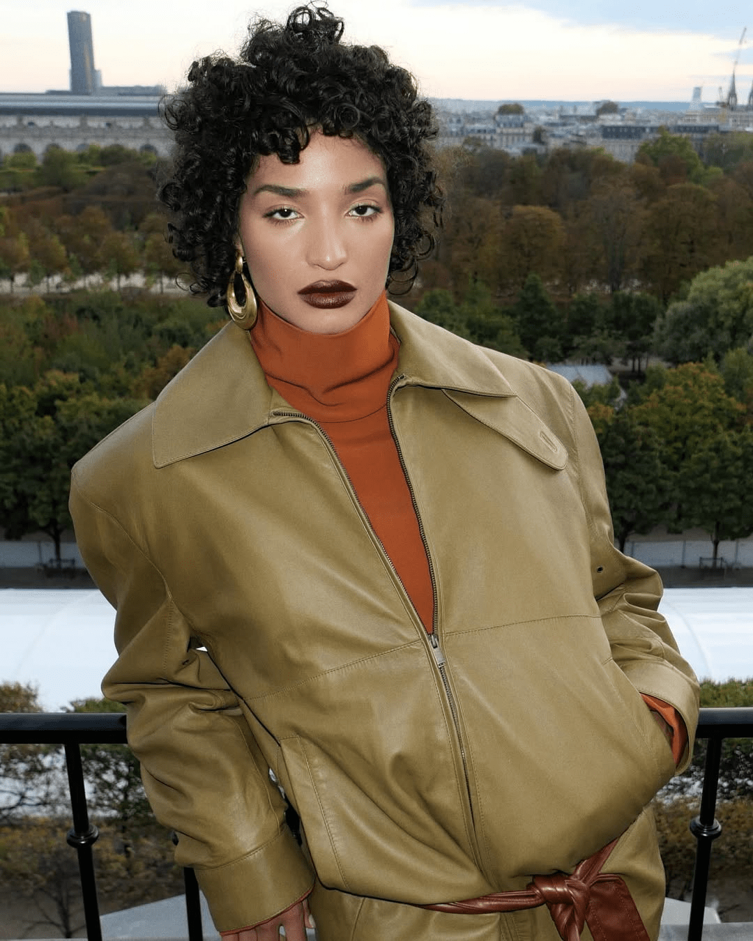 Collarbone Shag With Full Bangs — Winter Haircuts for Curly Hair