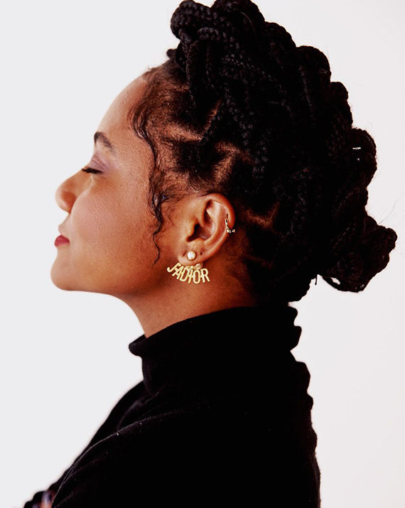 Geometric Braided Updo — Winter Protective Hairstyles