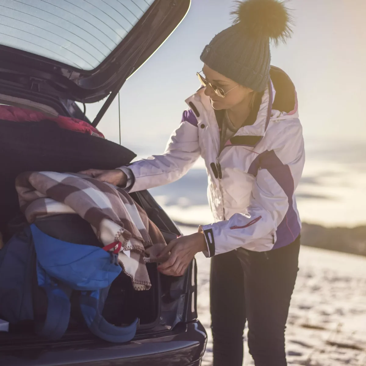 Color-Blocked Ski Jacket for Active Winter Travel — Iceland Winter Outfits