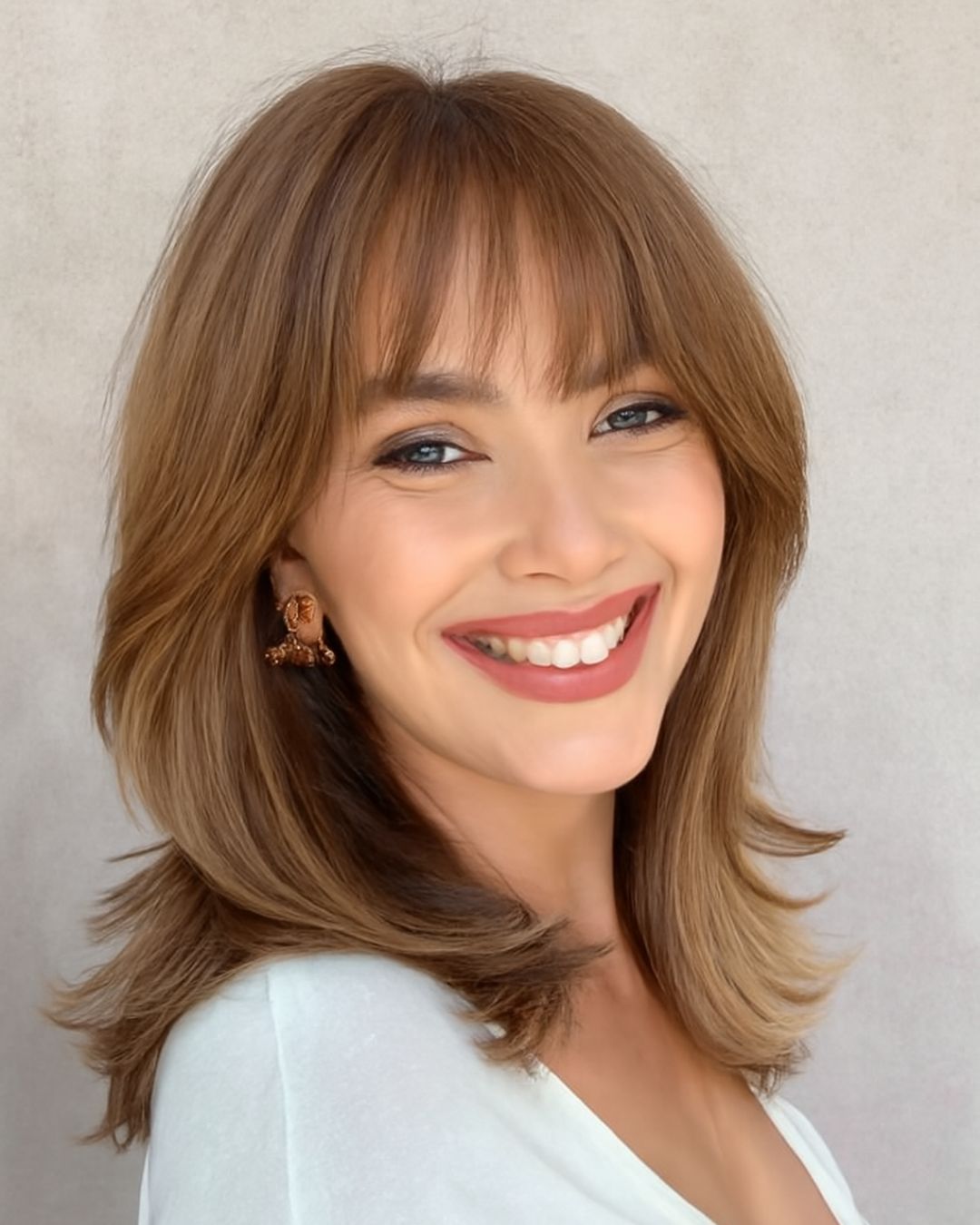 Layered Lob With Soft Waves Layered Lob With Soft Waves — Winter Haircuts for Heart Shaped Faces