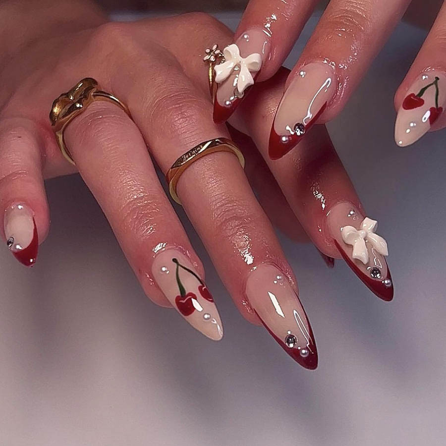 Any Visual Idea Any Visual Idea — Cherry Red Nails