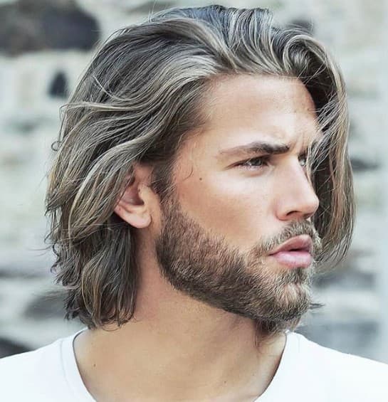 Layered Medium Length With Ash Blonde Layered Medium Length With Ash Blonde — Winter Hairstyles for Men