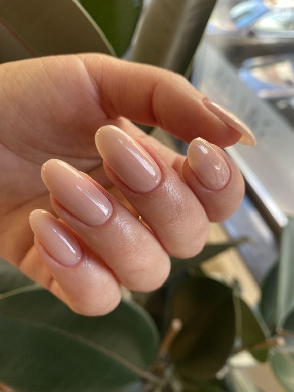 Sheer Glossy Nude Beige Natural Look Sheer Glossy Nude Beige Natural Look — Winter Nail Colors for Women Over 50