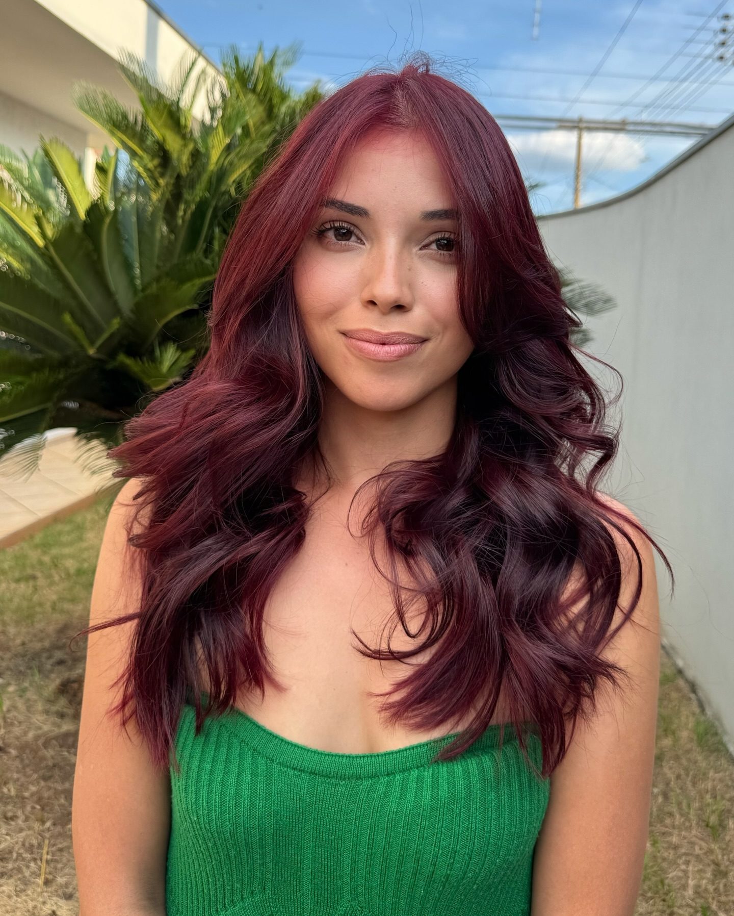 Deep Cherry Red With Hints Of Cola Brown Visual Idea — Cherry Cola Hair Color