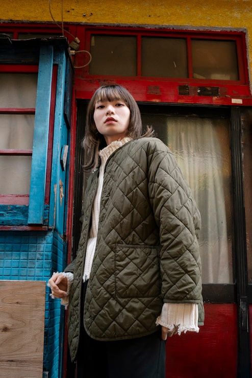 Quilted Jacket for Textured Casual Style — Japan Winter Outfits