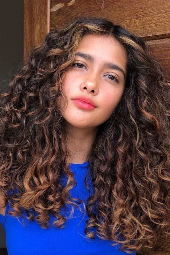 Long Layers Visual Idea Long Layers Visual Idea — Winter Hair Colors for Curly Hair