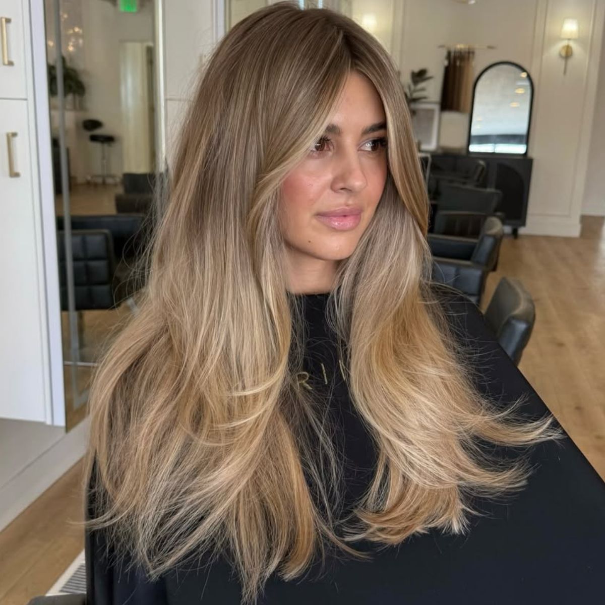 Long Visual Idea — Lowlights for Blonde Hair