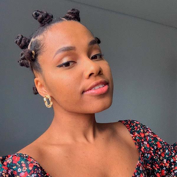 Bantu Knots Arrangement — Winter Braids for Black Women