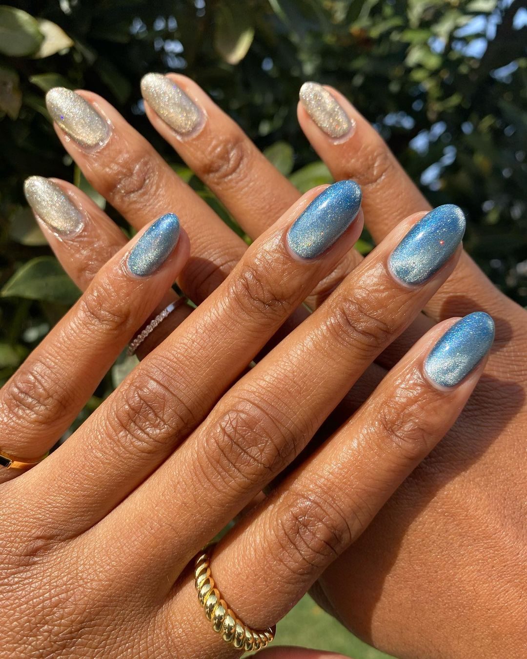 Light Pink To Rose Gold Matte Velvet Gradient — Velvet Nails