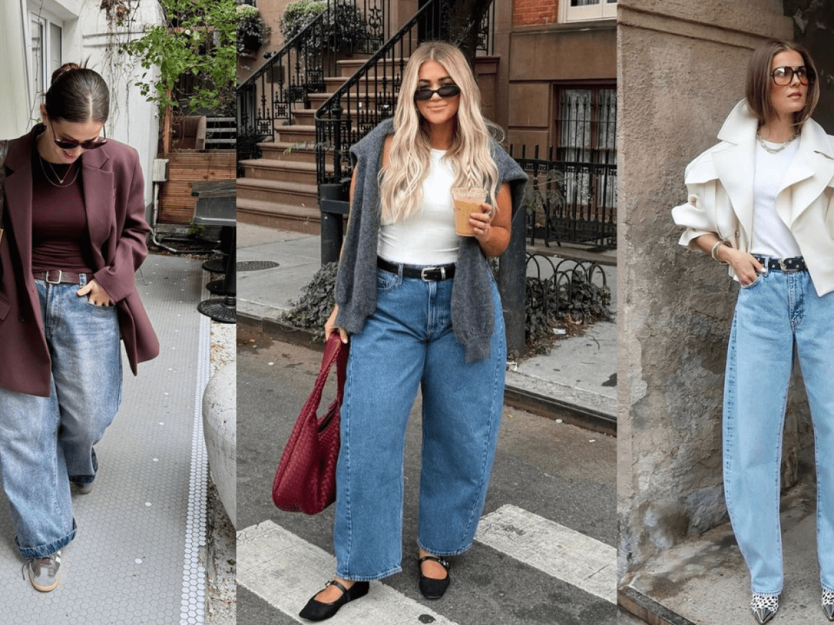 Burgundy Blazer and Matching Top with Light Blue Wide Leg Jeans Burgundy Blazer and Matching Top with Light Blue Wide Leg Jeans — Winter Outfits with Wide Leg Jeans