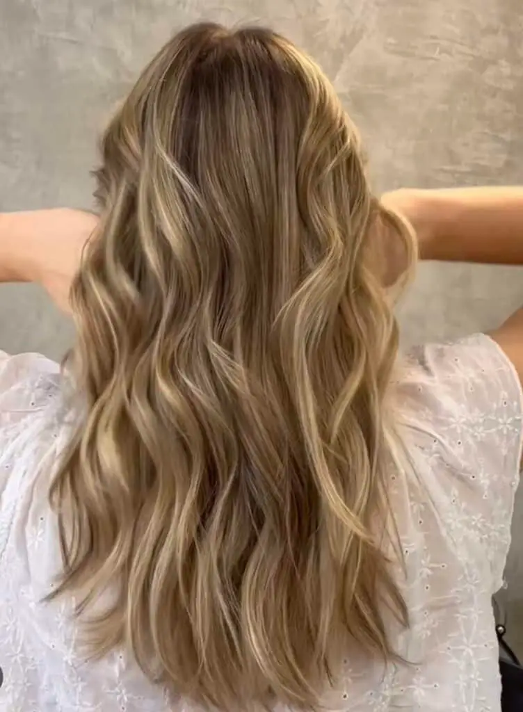 Mid-Back Visual Idea — Lowlights for Blonde Hair