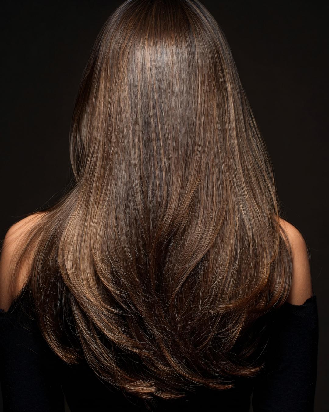 Espresso Brown With Cool Highlights — Espresso Brown Hair