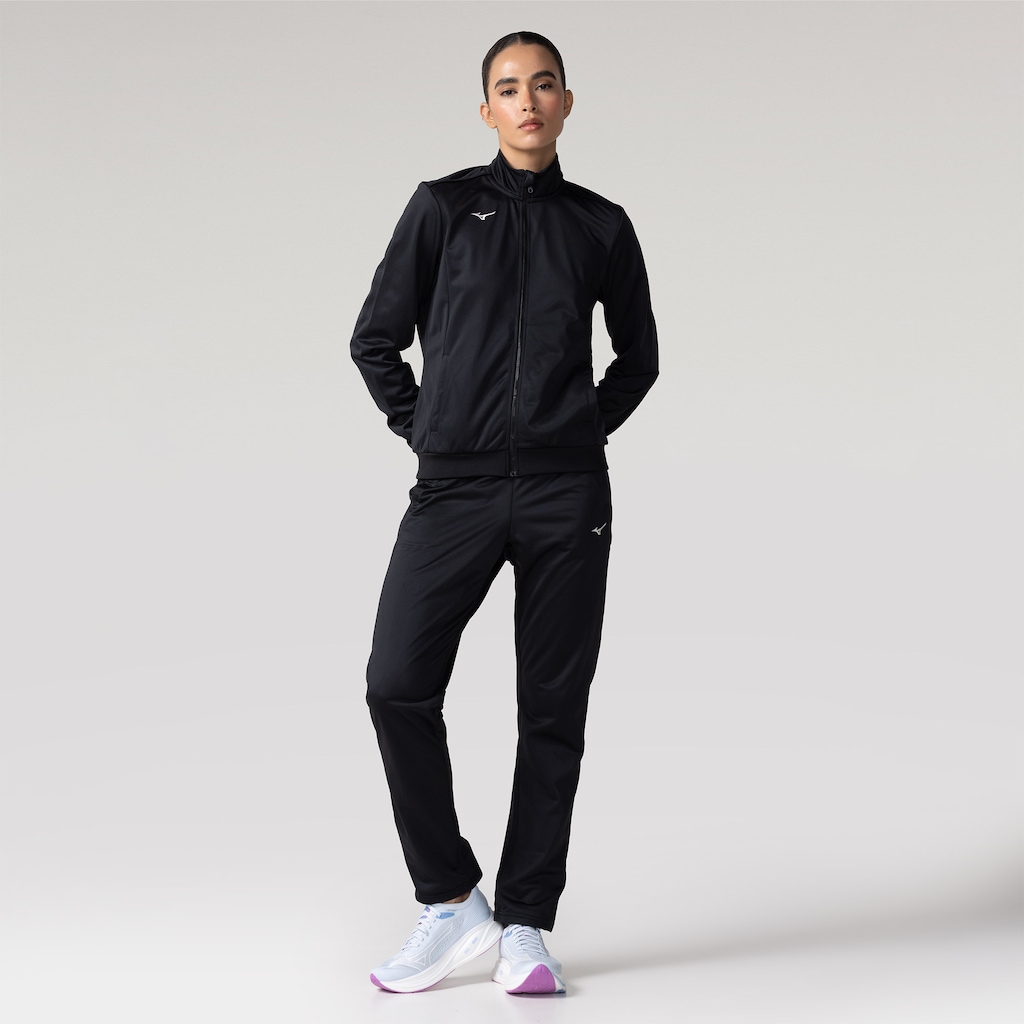 Classic Black Tracksuit for Effortless Winter Workouts Classic Black Tracksuit for Effortless Winter Workouts — Winter Workout Outfits
